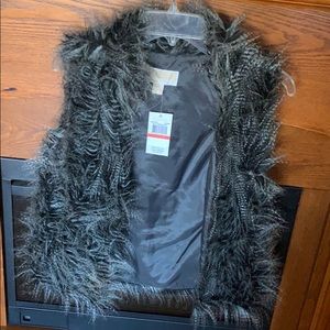 michael kors fur vest